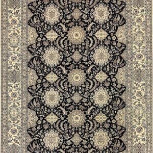 Persian Nain 6 La Three Medallion Handwoven Rug